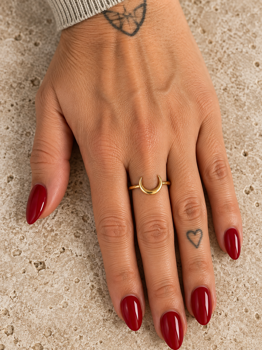 Crescent Moon Ring | Intuition + Transformation