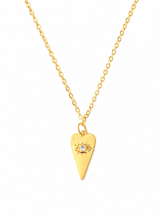 Heart Eye Necklace | Love + Protection + Intuition
