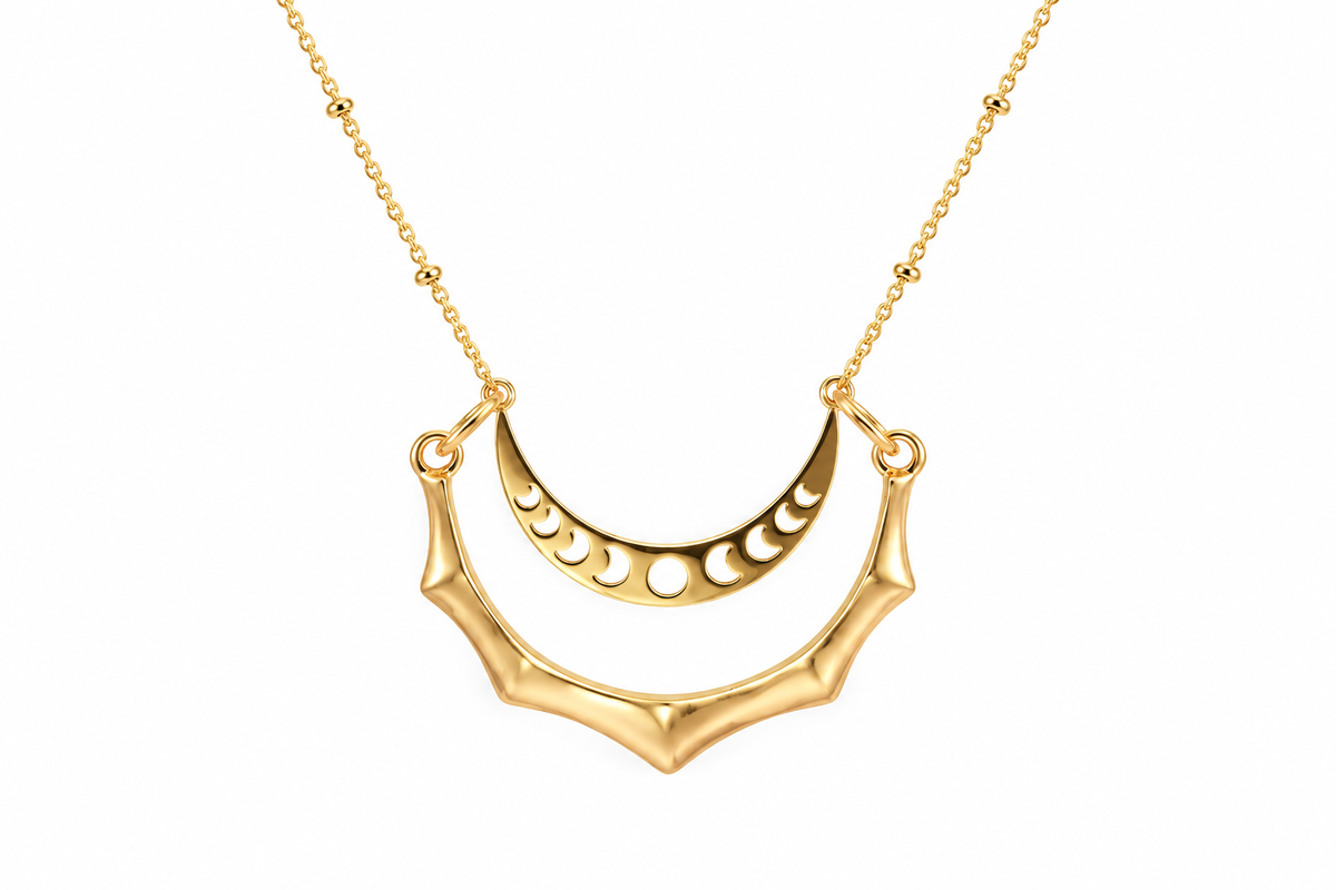 Lunesix Moon Phase Necklace | Intuition + Transformation