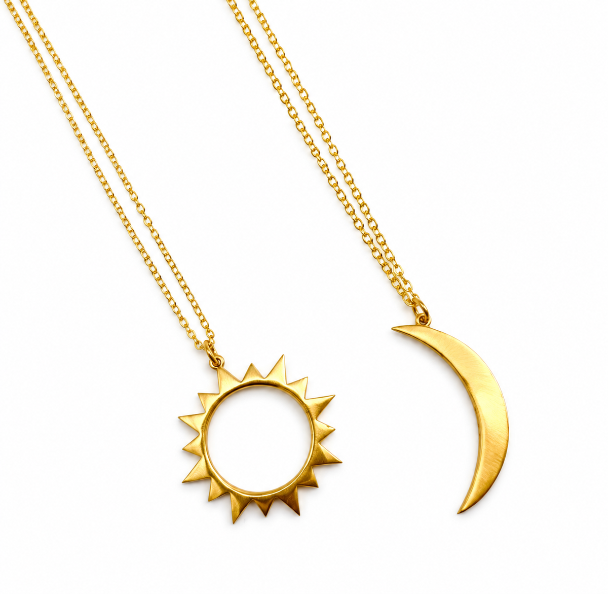 Sun + Moon Necklace Set | Intuition + Power
