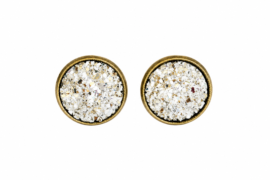 Druzy Sparkle Stud Earrings | Power