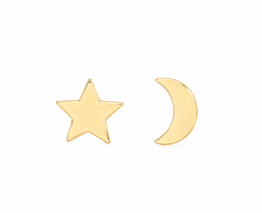 Star + Moon Post Earrings | Intuition
