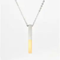 Two Tone Bar Necklace