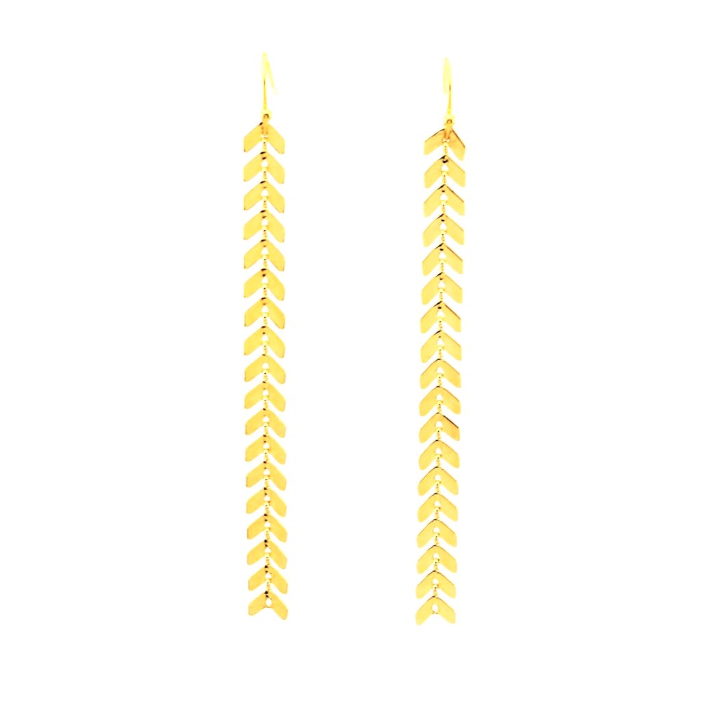 Fishbone Chain Earrings