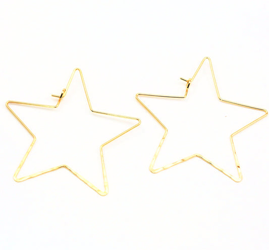 Star Hoop Earrings