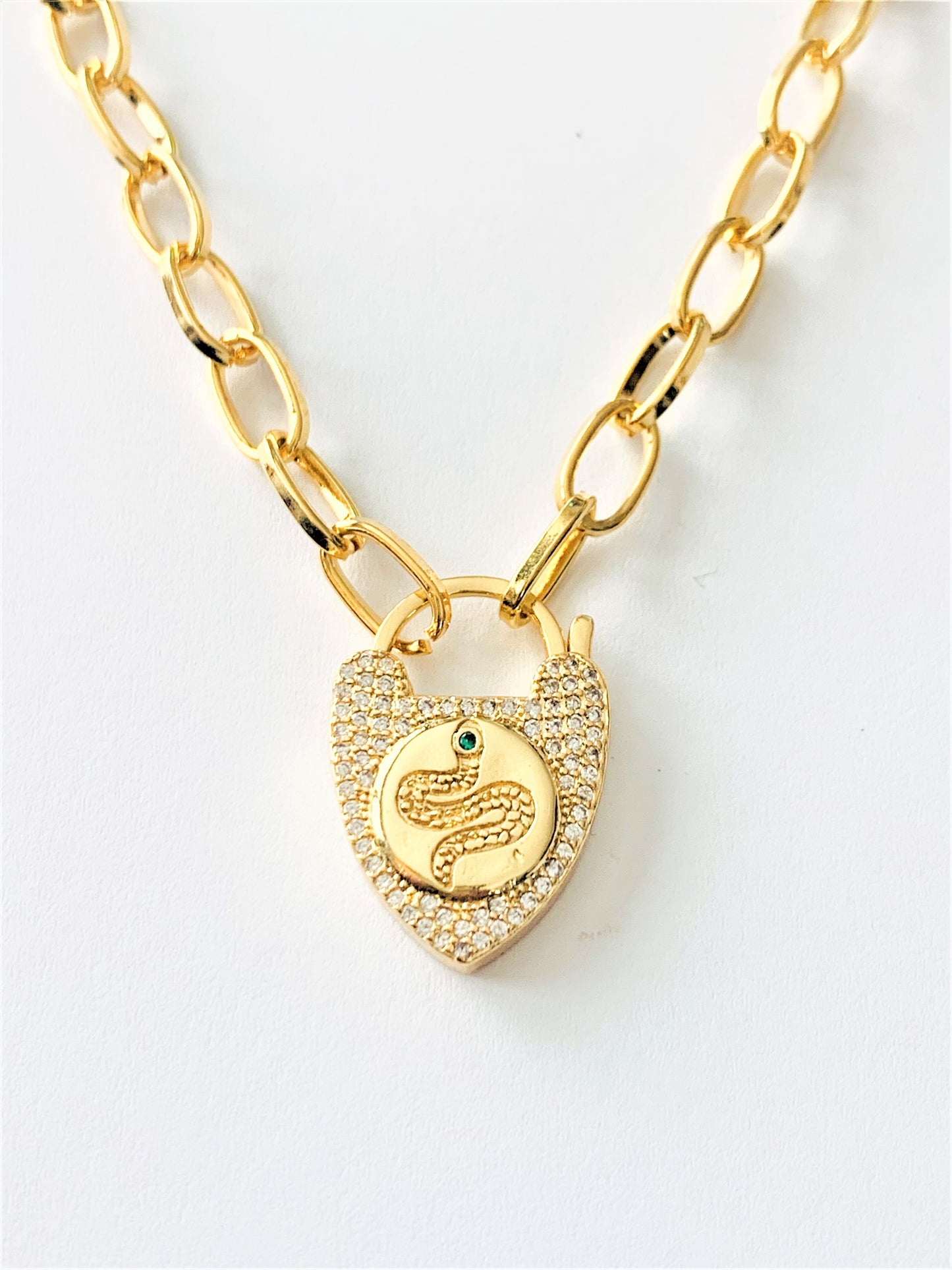 Snake Lock Necklace