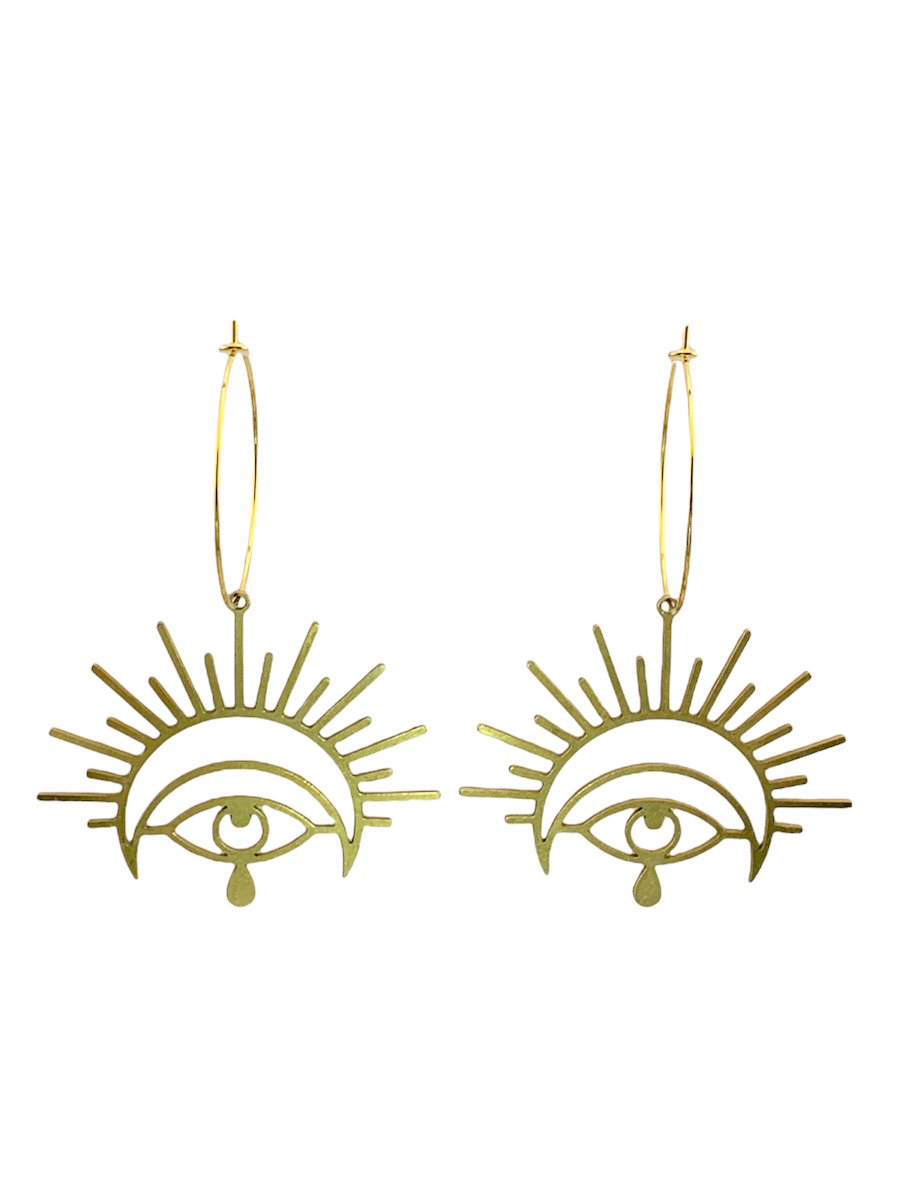 Akasha Gold Hoop Earrings