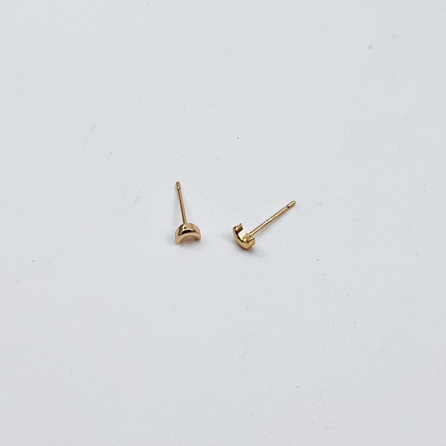 Mini Moon Post Earrings