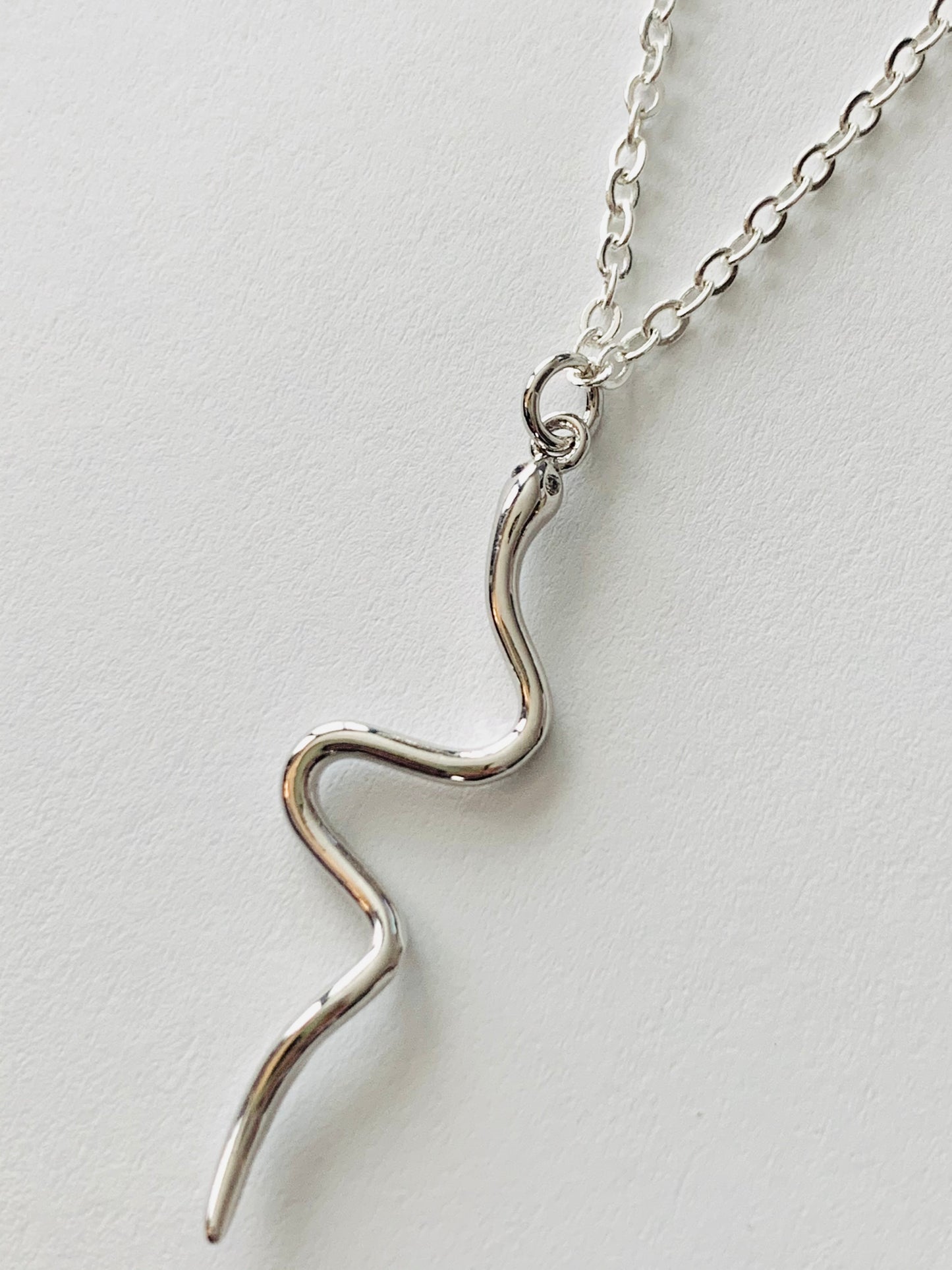 Silver Snake Necklace