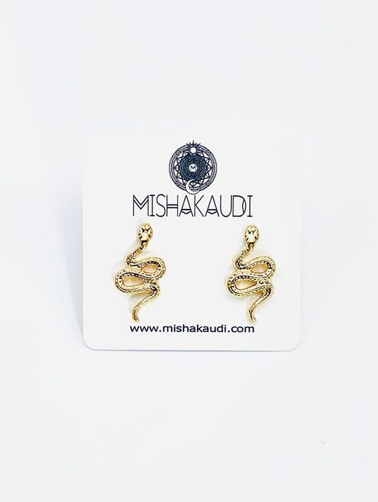Snake Post Earrings