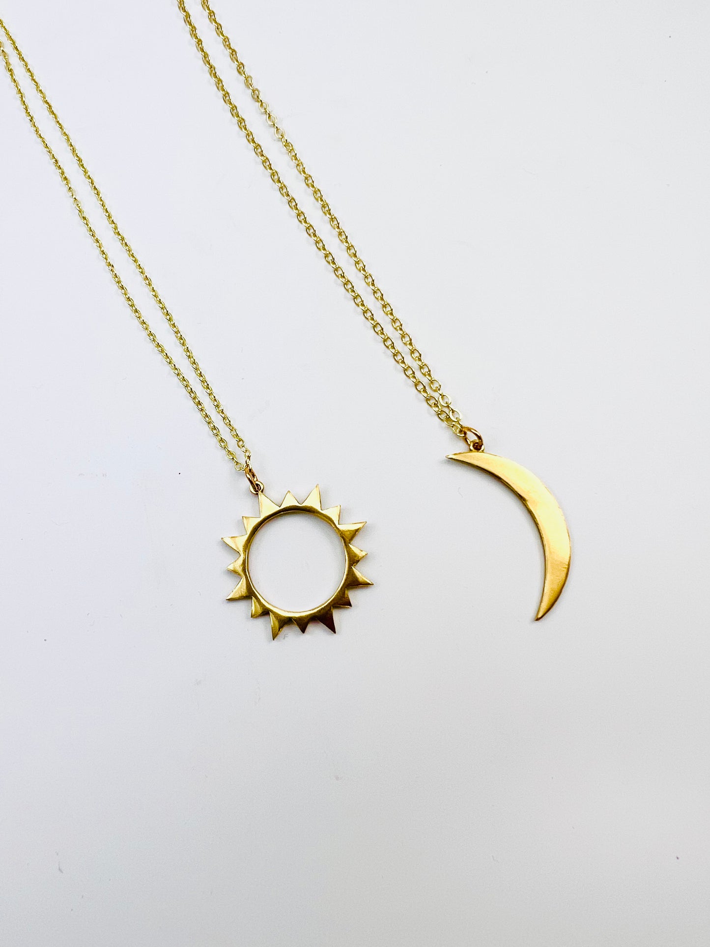 Sun and Moon Necklace Set