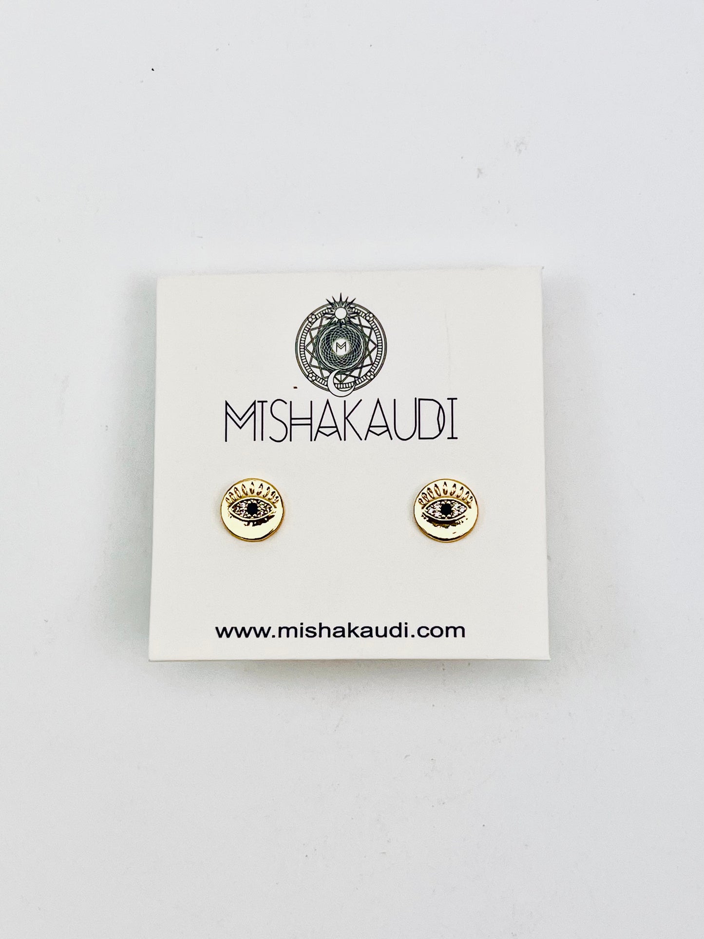 Pave Eye Post Earrings