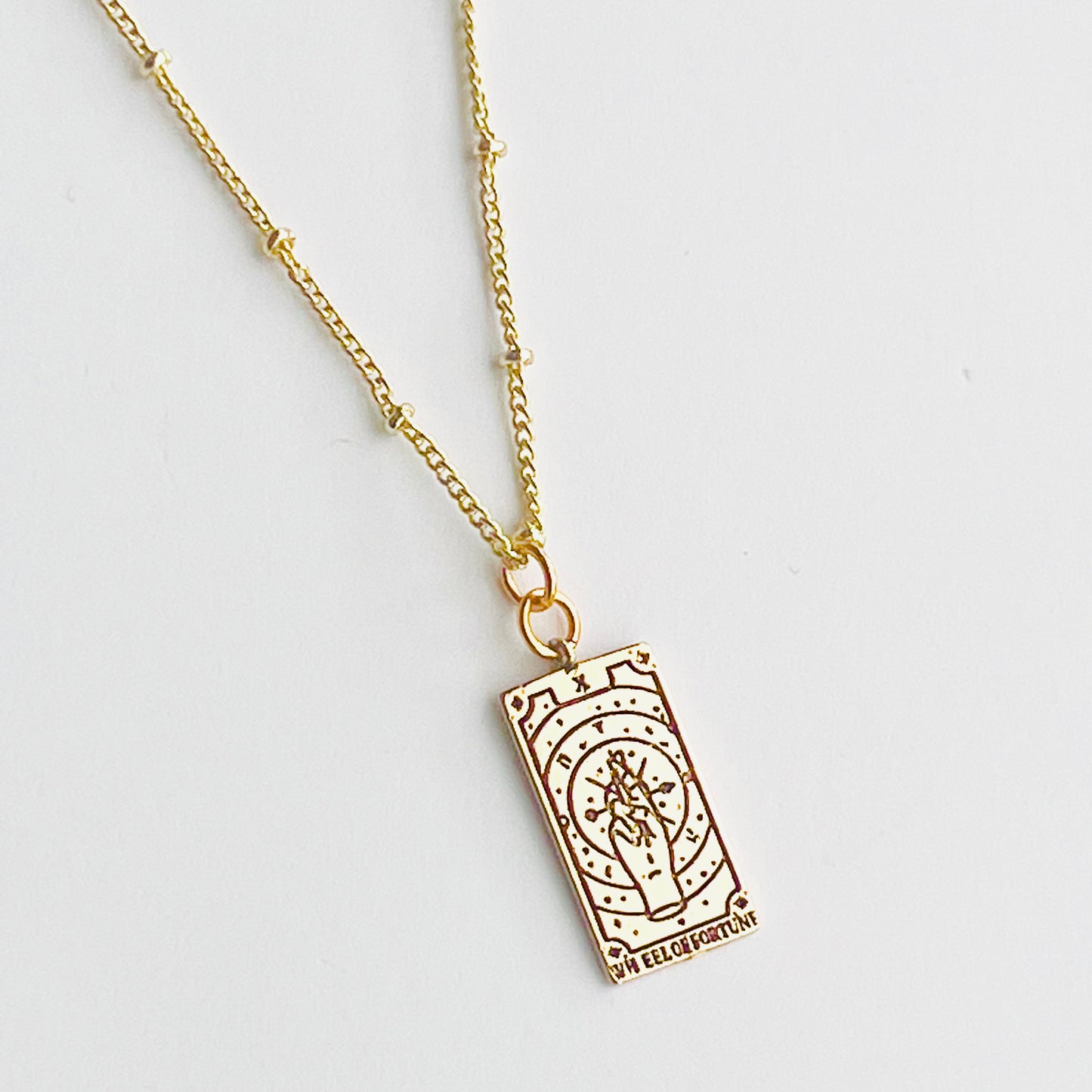 Wheel of Fortune Tarot Necklace