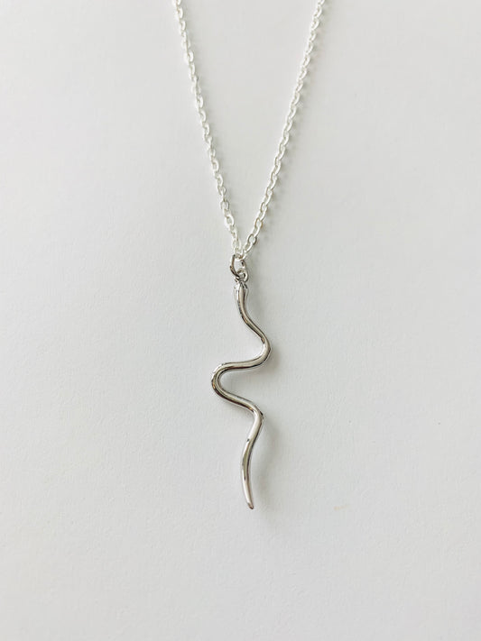 Silver Snake Necklace